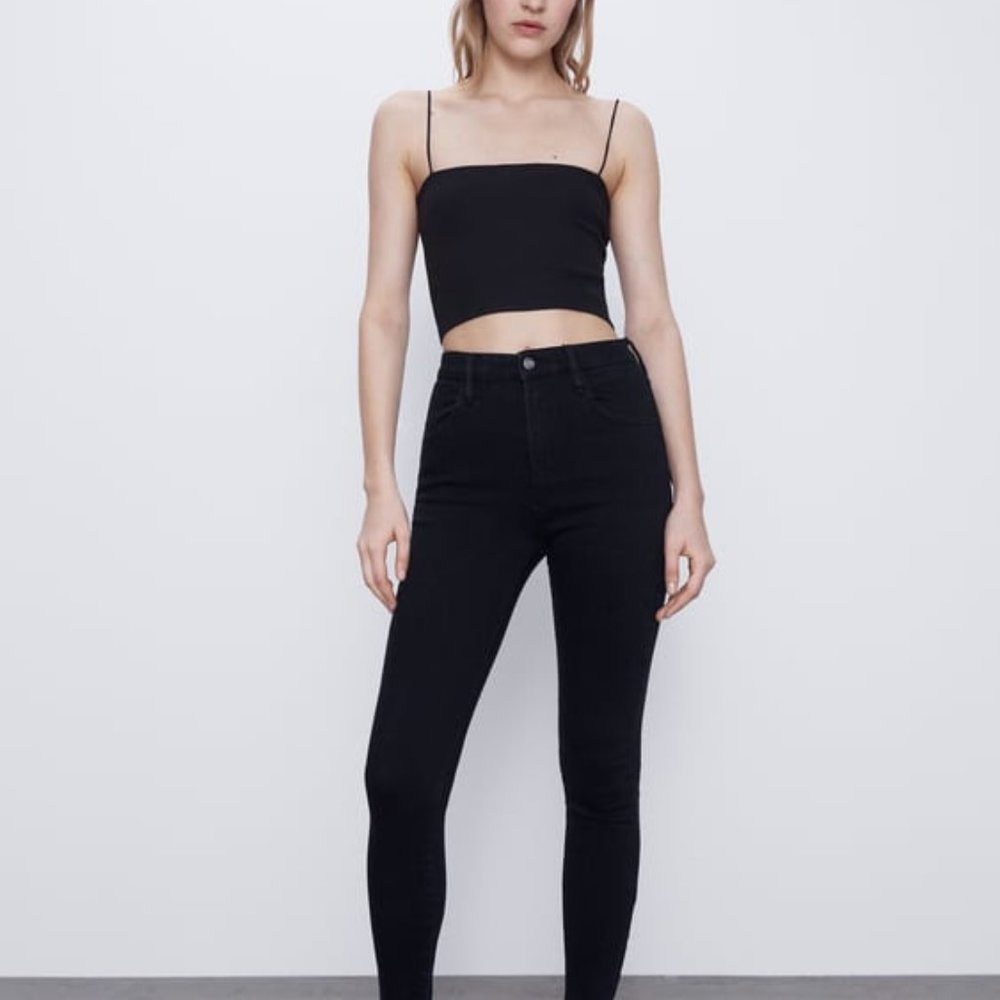 NWT Zara Skinny Traveler Jeggings Black